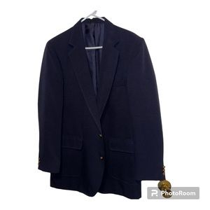Reed ST James men’s blazer suit, jacket coat navy blue size 42L with gold